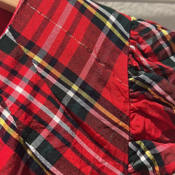 Vineyard Vines Holiday Tartan Plaid Ruffle Dress Size 12 (Girls) - Picture 3 of 5